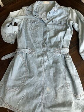 Light Wash Denim  Dress
